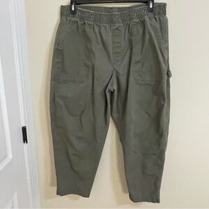 Old Navy Women’s Olive Cargo Work Pants Size XL